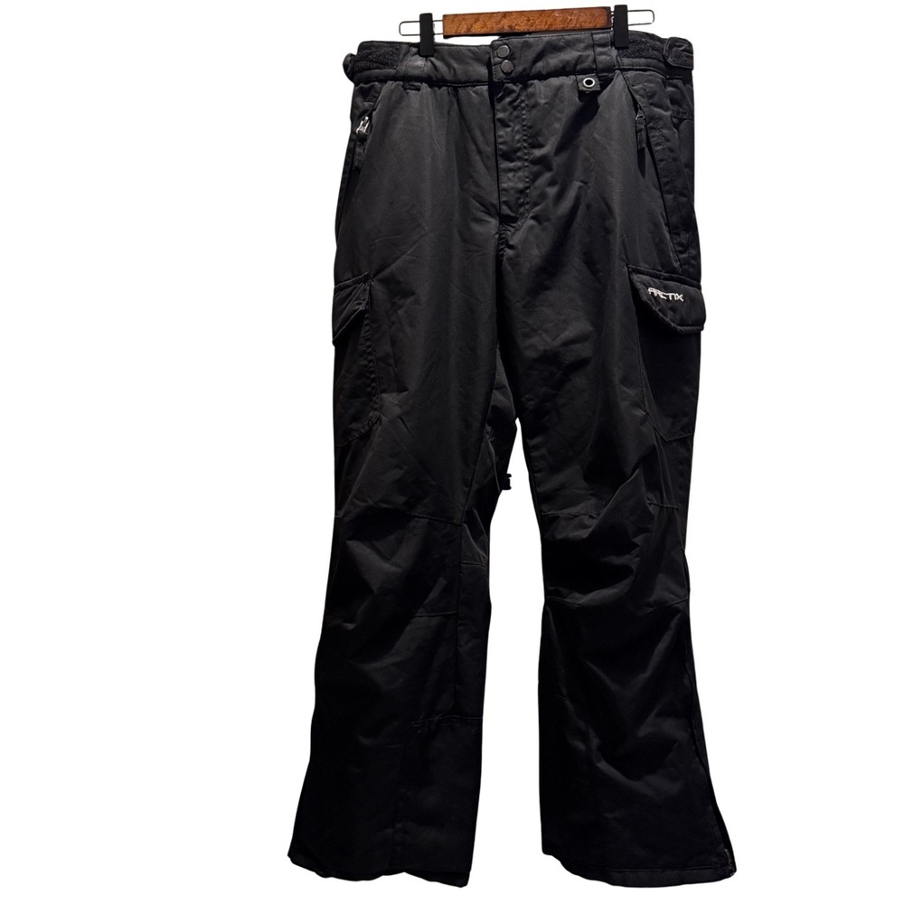 Arctix Insulated Black Snow Pants Men’s M short Cargo Winter Ski 2G Logo